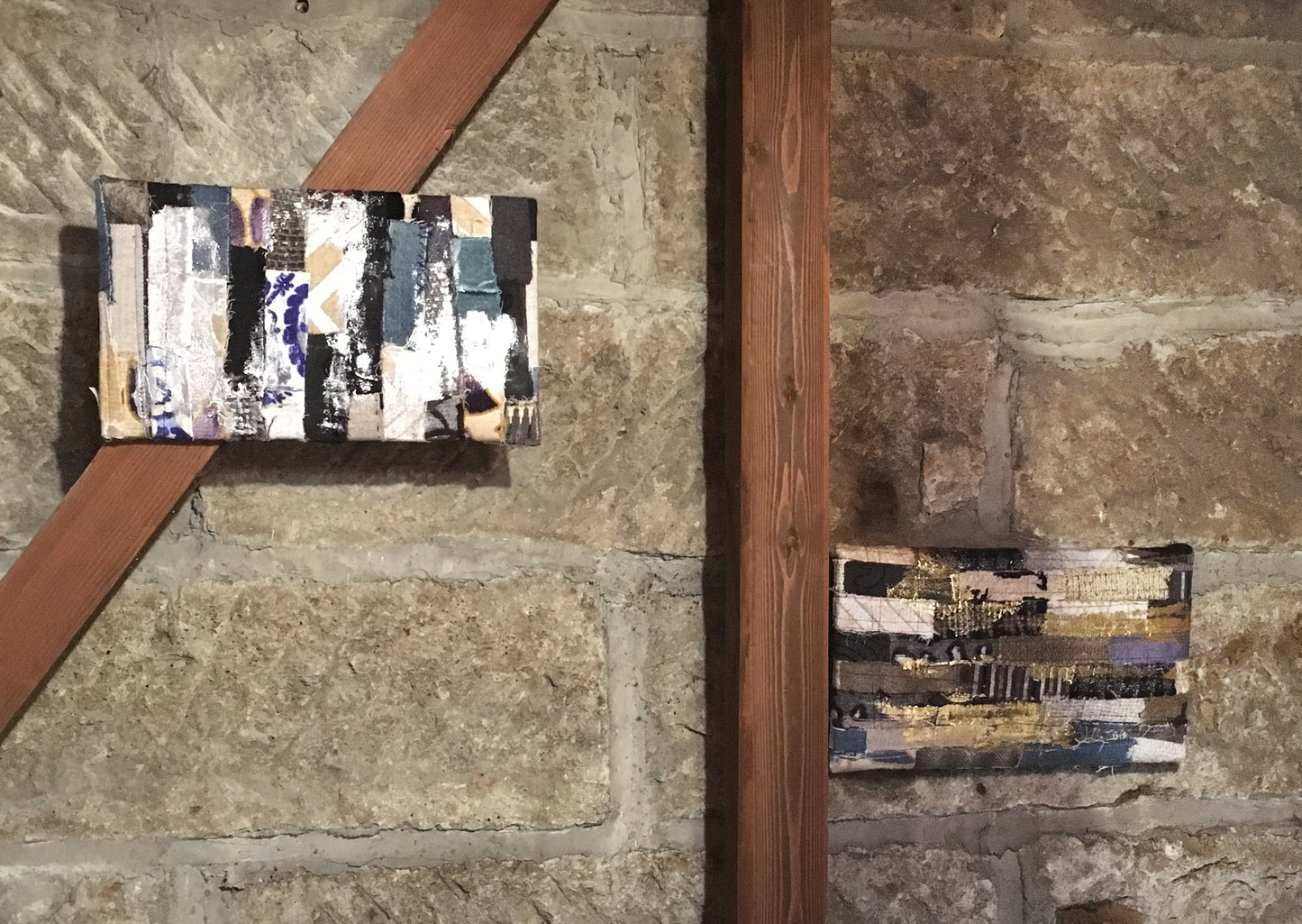 パッチワークアートパネル(シルバー)|押鐘まどか(廃番生地)