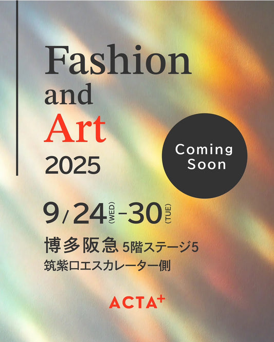 博多阪急にてFashion&ArtのPOPUPを開催します